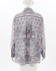 Zimmermann 'Vitali' Silk Paisley Shirt Size 1