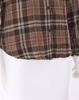 Nili Lotan Cotton Checkered Top Size S