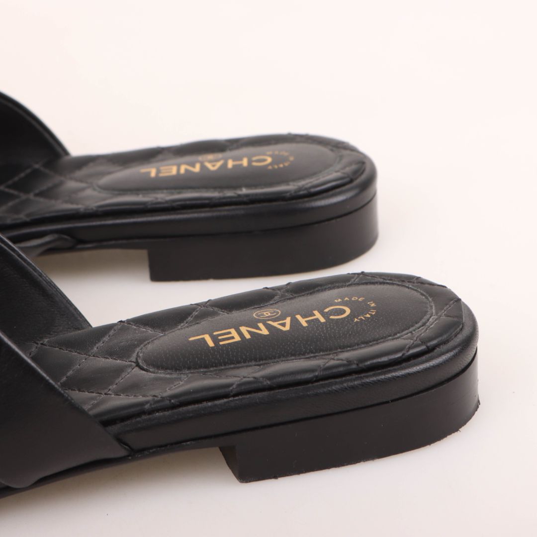 Chanel Camelia Double Strap Sandals Size 40C