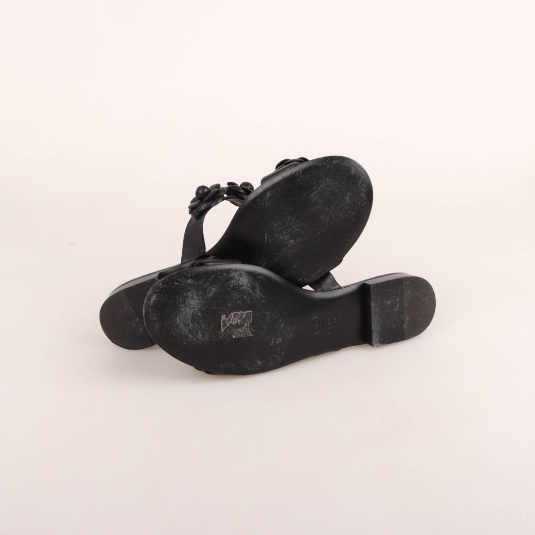 Chanel Camelia Double Strap Sandals Size 40C