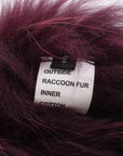 Raccoon Fur Coat Size Small