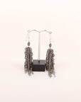 Jean Francois Mimilla Chain & Glass Bead Handmade Earrings