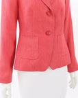 Anna Thomas Linen Stitch Detail Jacket Size 8