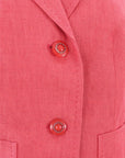 Anna Thomas Linen Stitch Detail Jacket Size 8