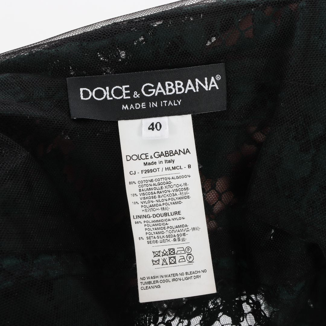 Dolce &amp; Gabbana Double Breasted Lace Blazer Size IT 40 | AU 8