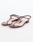 Gucci Patent 'Signoria' Thong Sandals Size 39