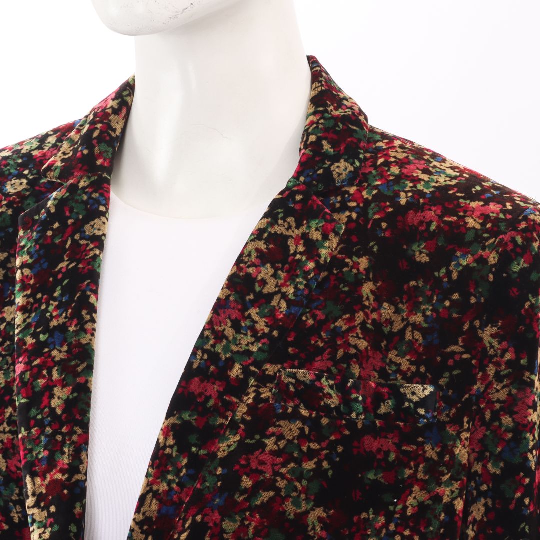 Ba&amp;Sh Floral Velvet Jacket Size 1