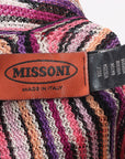 Missoni Striped Knit Fringed Top Size S