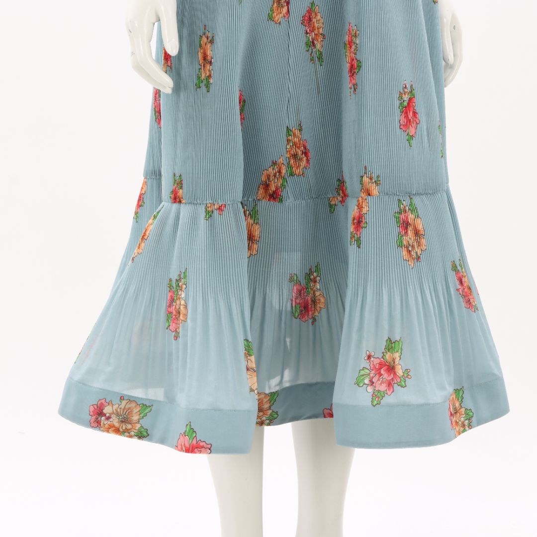 Zimmermann Floral Pleated Midi Dress Size 1