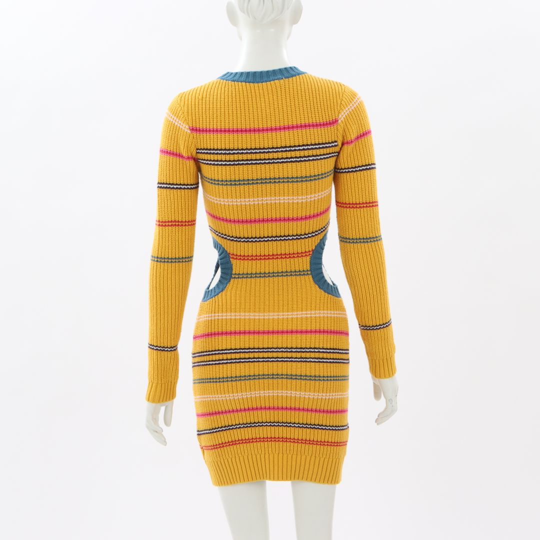 Staud Knitted Stripe Mini Dress Size S