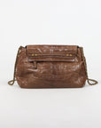 Jerome Dreyfuss Leather Croc Effect 'Lulu' Crossbody Size L