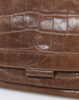 Jerome Dreyfuss Leather Croc Effect 'Lulu' Crossbody Size L