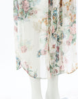 Zimmermann 'Wavelength' Silk Floral Midi Dress Size 3