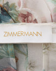 Zimmermann 'Wavelength' Silk Floral Midi Dress Size 3