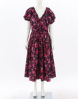 Ulla Johnson 'Cecile' Puff Sleeve Midi Dress Size US 14 | AU 14-16