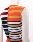 Marni Striped Wool Midi Dress Size IT 40 | AU 8