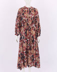 Chufy Belted Print Dress Size M