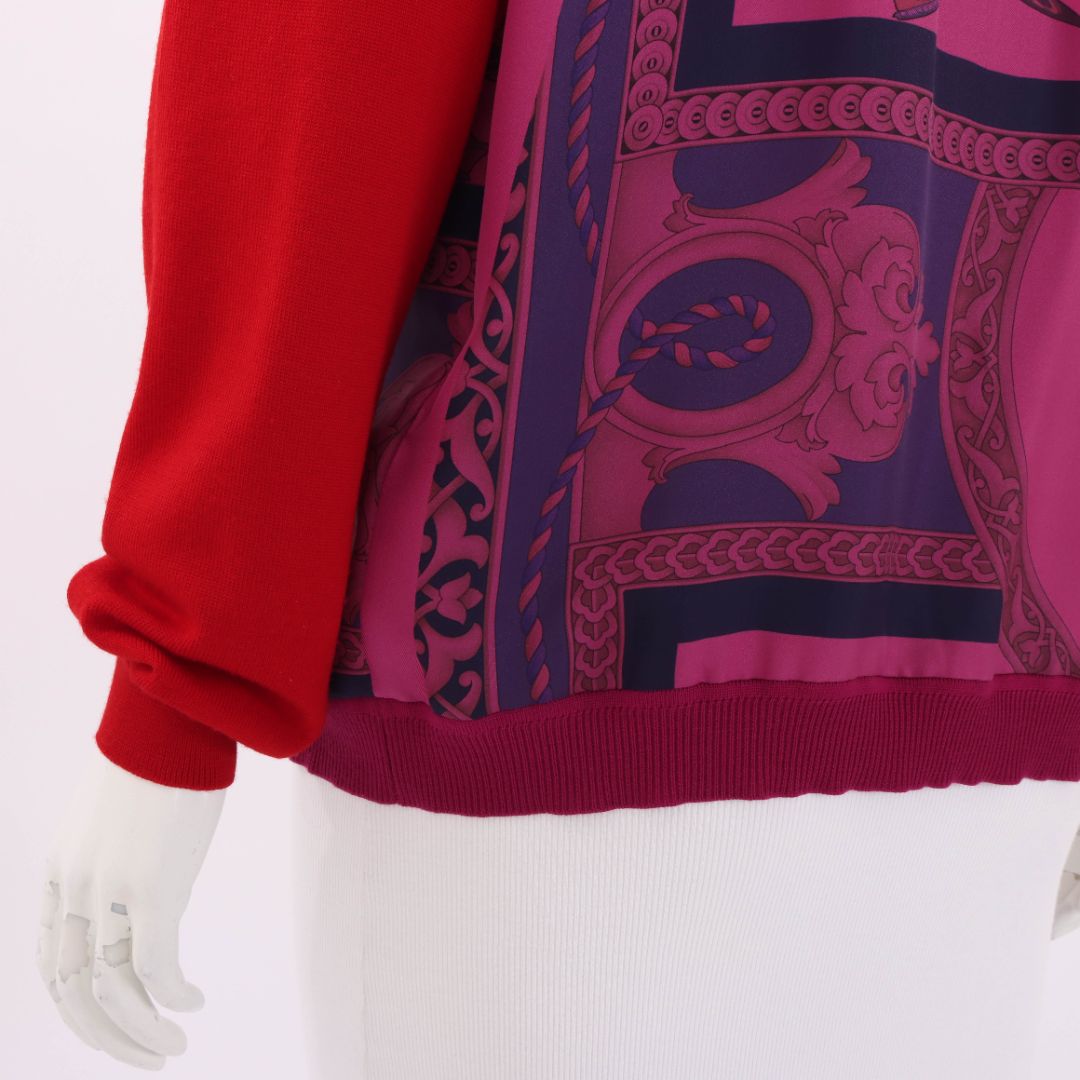 Salvatore Ferragamo Heritage Print Cardigan Size Large