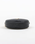 Saint Laurent Vinyle Round Leather Crossbody Bag