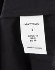 Matteau Shirred One Shoulder Dress Size 3