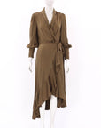 Zimmermann Silk Wrap Midi Dress Size 0