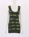 Sandro Honore Tie Dye Stripe Ribbed Knit Tank Size 2