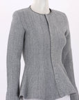 Scanlan Theodore Crepe Knit Zip Jacket Size XS