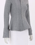 Scanlan Theodore Crepe Knit Zip Jacket Size XS
