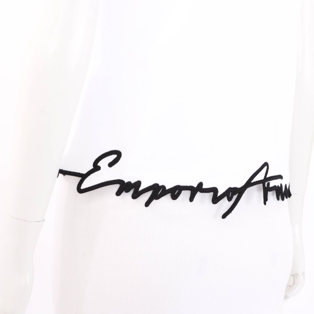 Emporio Armani Signature Trim Cotton Tee Size Small