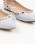 Valentino Patent Leather Rockstud Pointed Flats Size 38