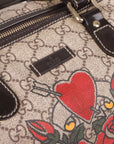 Gucci GG Supreme Tattoo Heart Joy Boston Bag