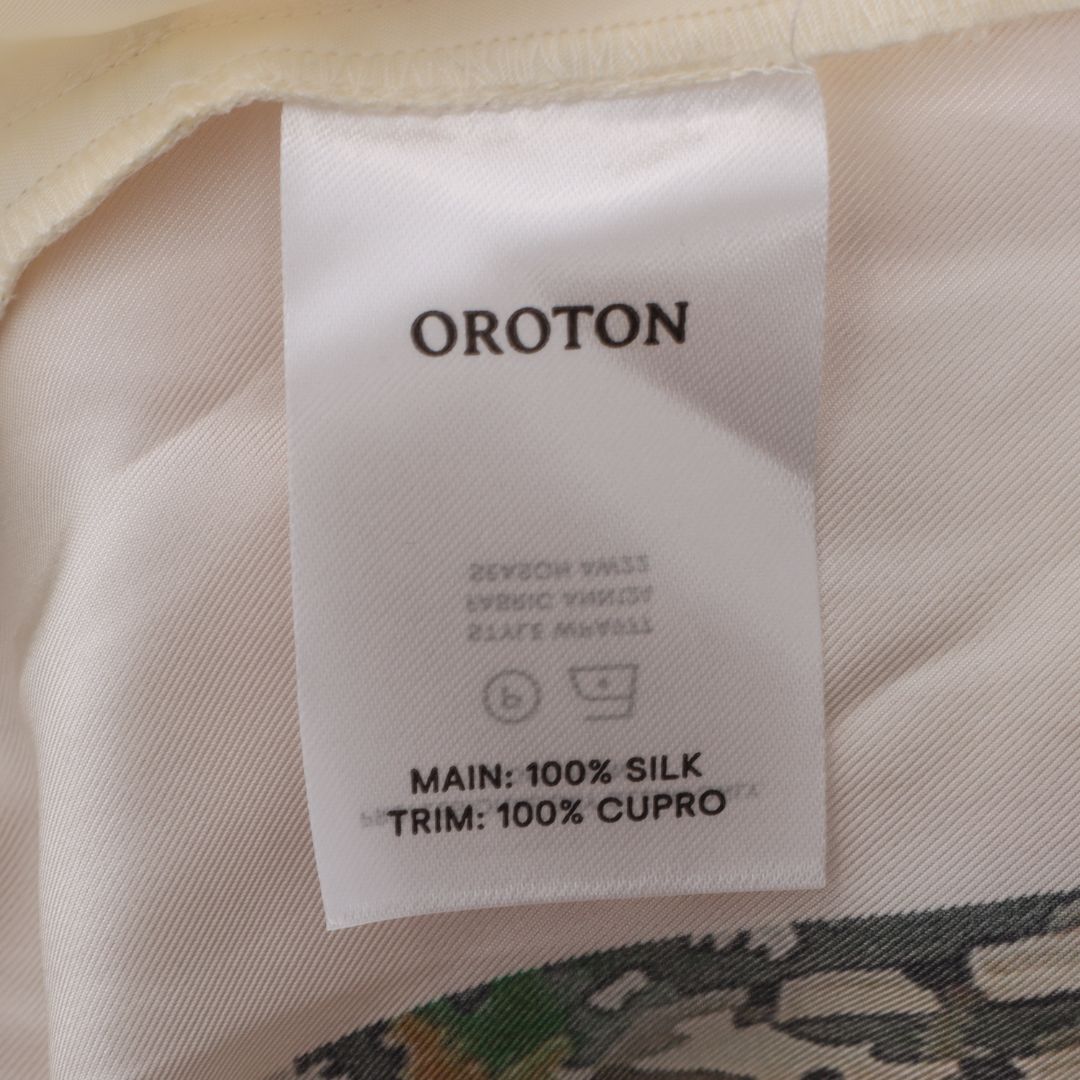 Oroton Silk Print Pants Size 6