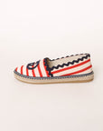 Gucci Striped Cotton-Canvas Espadrilles Size 36