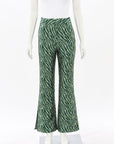 Khirzad Femme Animal Stripe Flare Pants Size S