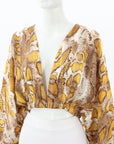 Khirzad Femme Snake Print Blouse Size S