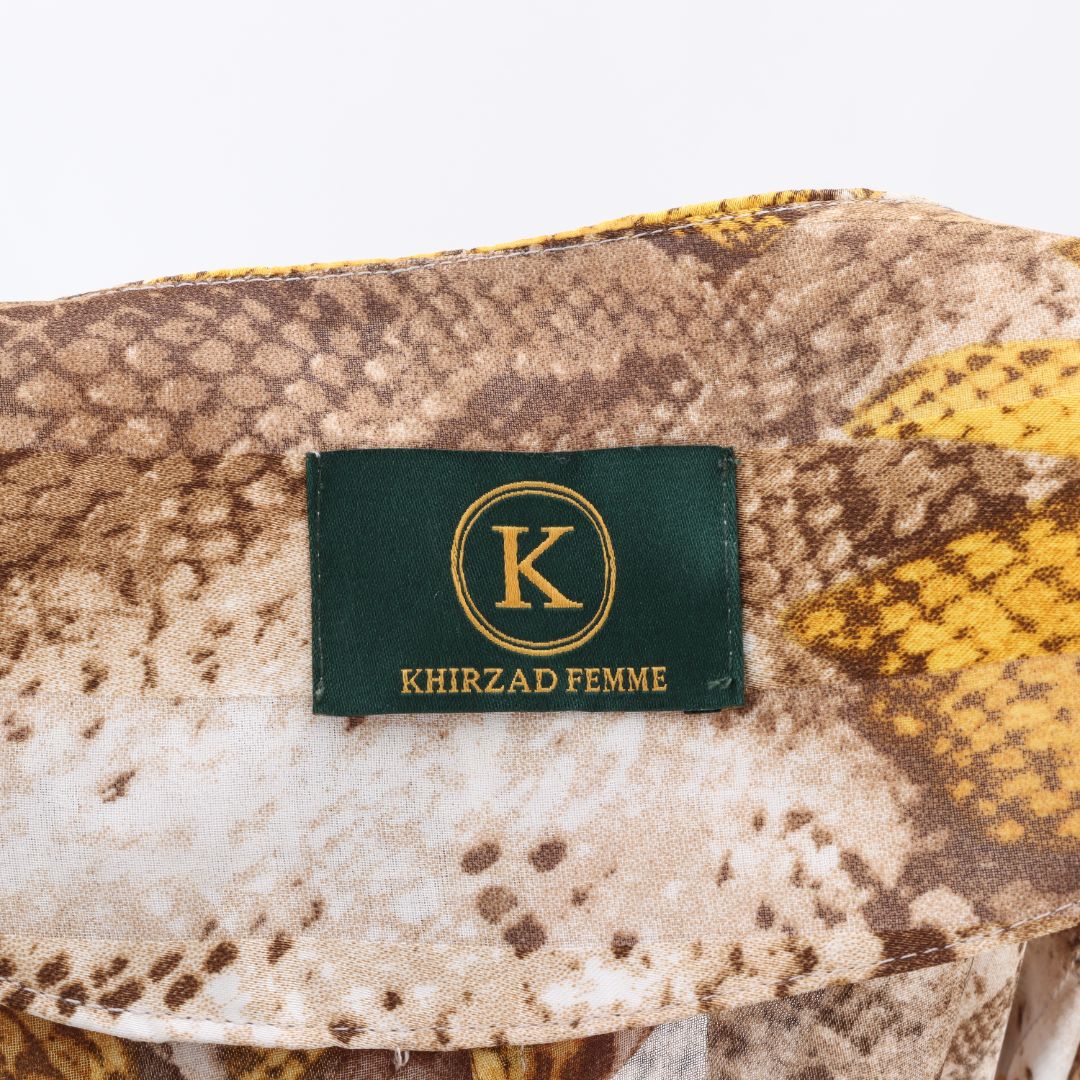 Khirzad Femme Snake Print Blouse Size S