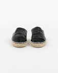 Chanel Patent CC Backless Espadrilles Size 39