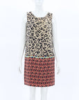 Etro Animal Print Silk Shift Dress Size IT 42 |AU 10