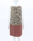 Etro Animal Print Silk Shift Dress Size IT 42 |AU 10