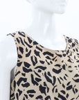 Etro Animal Print Silk Shift Dress Size IT 42 |AU 10