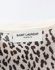 Saint Laurent Leopard Print Slub Tee Size S