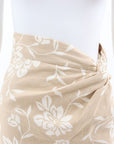 Scanlan Theodore Floral Linen Blend Skirt Size 6