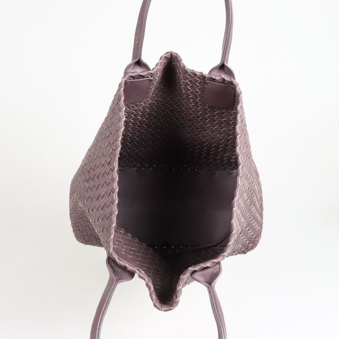 Bottega Veneta Small Intrecciato Cabat Leather Tote