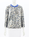 Baum Und Pferdgarten Sequin Leopard Print Top Size 34 | AU 6