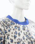 Baum Und Pferdgarten Sequin Leopard Print Top Size 34 | AU 6