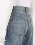 Flannel Gia Bow Leg Jeans Size 0