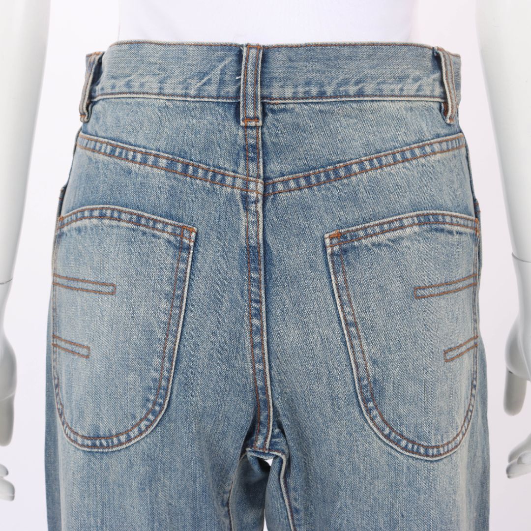 Flannel Gia Bow Leg Jeans Size 0