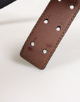 Moschino Leather Logo Belt Size 38