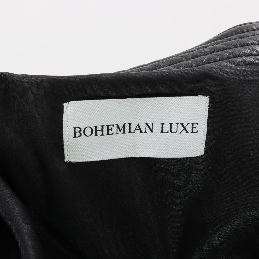 Bohemian Luxe Leather Biker Jacket Size S