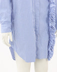 MSGM Check Ruffle Shirt Dress Size IT 40 | AU 8